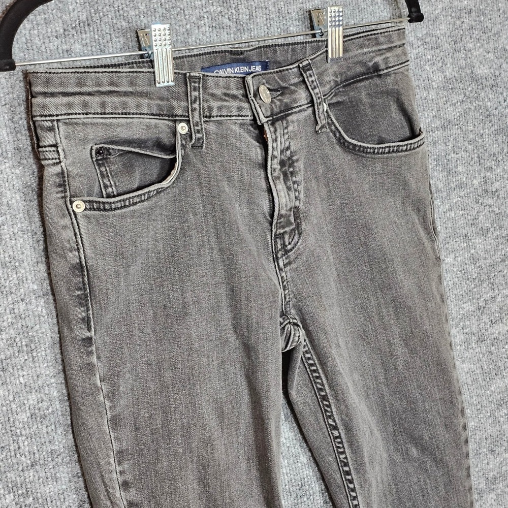 Calvin Klein Jeans CKJ 011 Skinny Gray Denim 27x30 Style 42BA508 Charcoal Mens - Picture 16 of 16